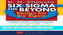 Get the Book Six Sigma and Beyond:  Design for Six Sigma, Volume VI iPub Online