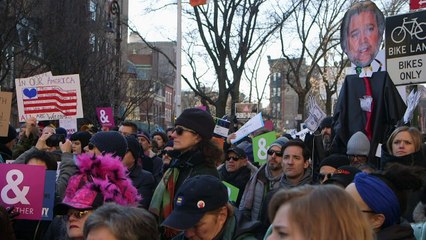 NY protest pushes back against Trump, supports gay rights