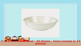 Excellanté Ivory Melamine Collection 712Inch Salad Bowl 24Ounce Ivory 12Piece 0035f822