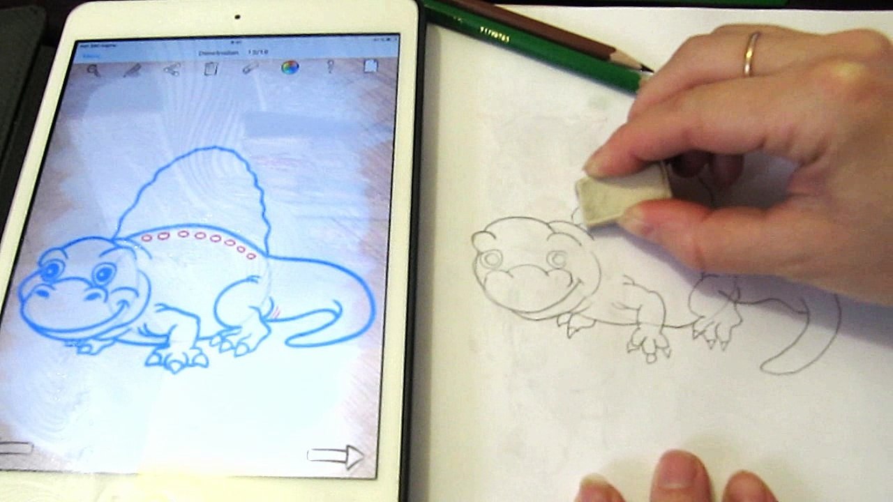 How to draw cartoon dinosaurs and coloring your favorite dinosaurs! I love to draw a Dimetrodon