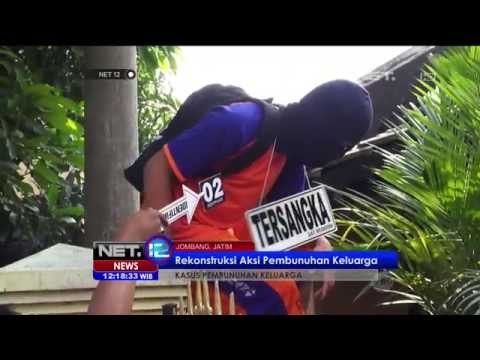 Rekontruksi Kasus Pembunuhan Keluarga di Jombang - NET12