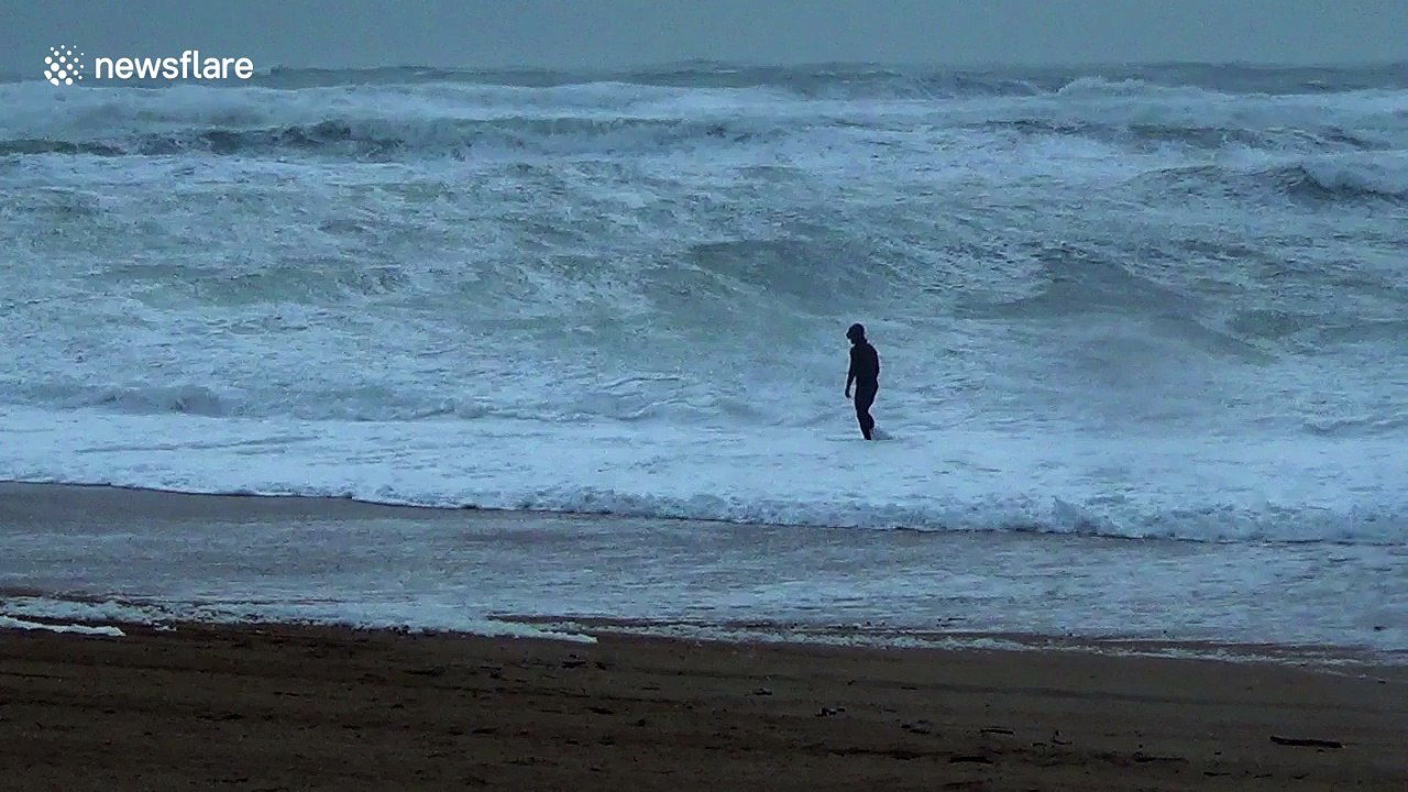 Swimming in a storm