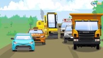 The Yellow Crane and The Tractor - Construction Trucks Video - Vehicle & Chi Chi Car for children!