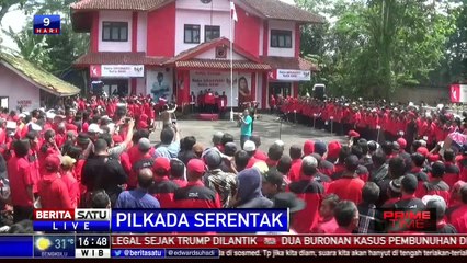 Ribuan Kader PDI Perjuangan Di Pekalongan Berangkat Ke Jakarta