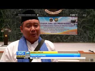 Ahok melepas keberangkatan penjaga masjid yang ikut program pembiayaan ibadah umrah - IMS