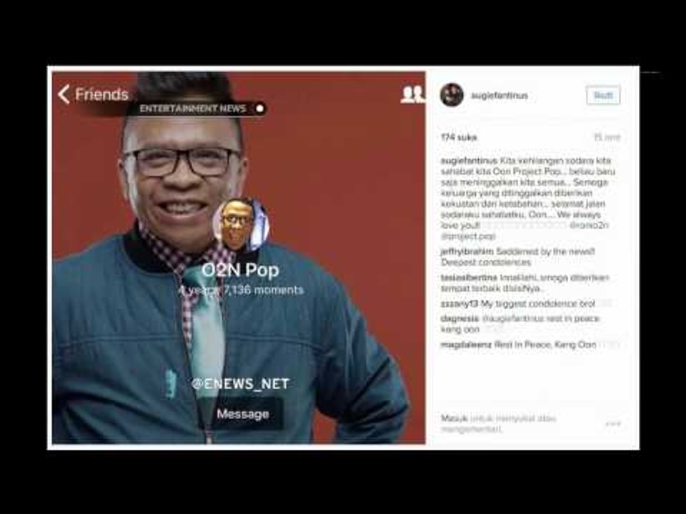Para Musisi Ungkap Belasungkawa untuk Oon 'Project Pop' di Akun Media Sosial