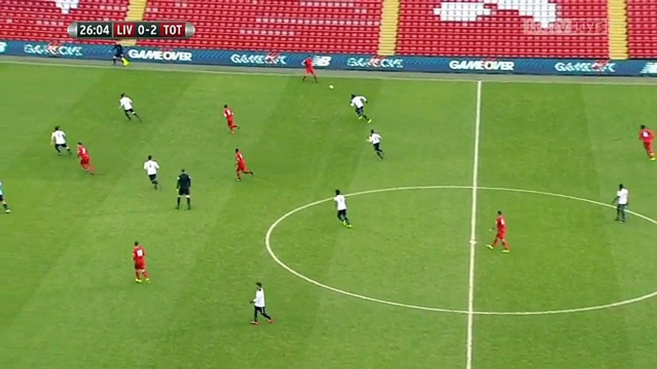 Harry Wilson penalty Goal  Liverpool u23s 1-2 Tottenham Hotspur u23s - 05/01/17