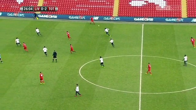 Harry Wilson penalty Goal Liverpool u23s 1-2 Tottenham Hotspur u23s - 05/01/17
