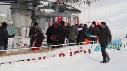 Küpkıran Kayak Merkezi'nde Yoğunluk