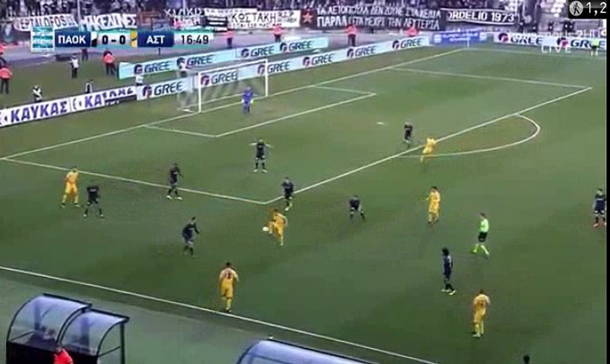 Michalis Manias Goal HD - PAOK 0-1 Asteras Tripolis 05.02.2017