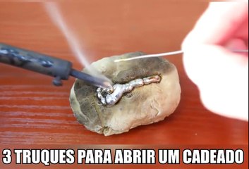 3 Truques para abrir Cadeados - O terceiro irá te surpreender