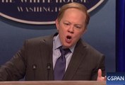 Melissa McCarthy spins the facts as Sean Spicer on 