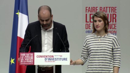 Discours d'Elisa Lewis et Romain Slitine à l'investiture de Benoît Hamon