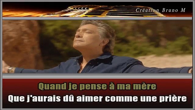 Frédéric François - A tous ceux qu'on aime KARAOKE / INSTRUMENTAL