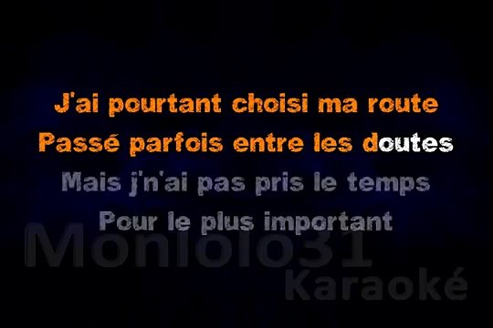 Patrick Fiori - Parce qu'on m'a dit KARAOKE / INSTRUMENTAL