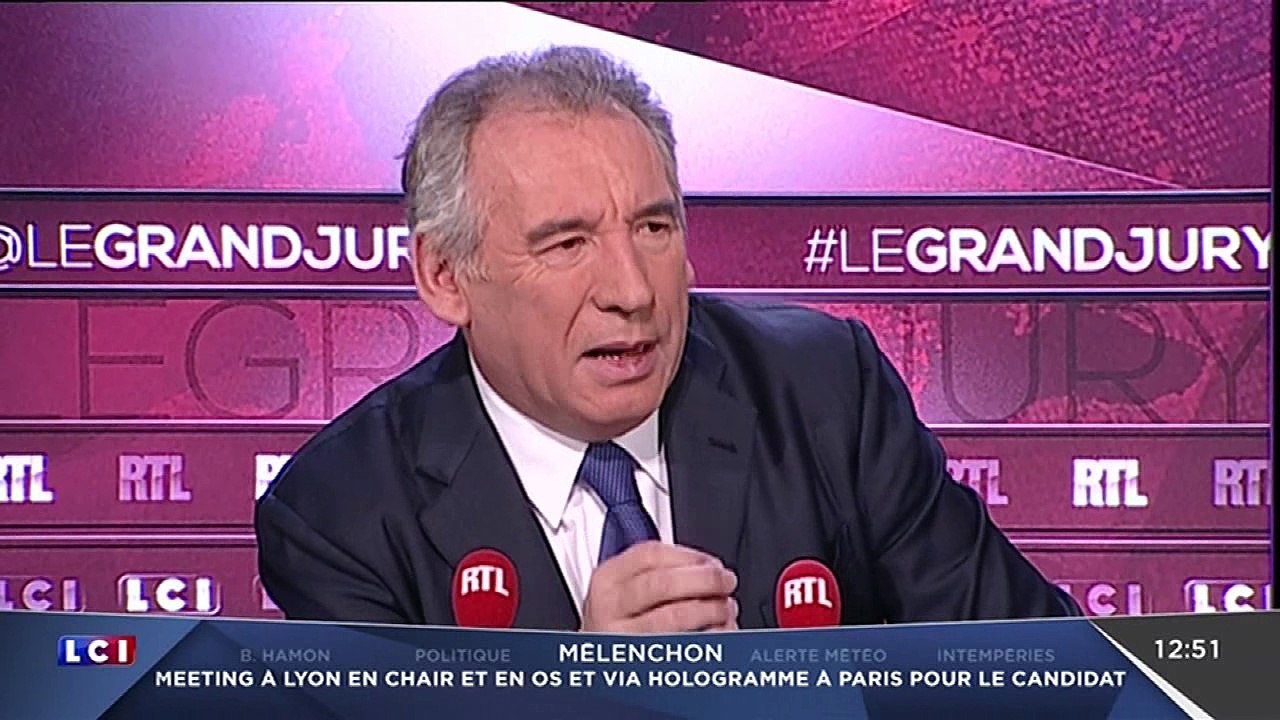 Bayrou au Grand Jury de RTL LCI