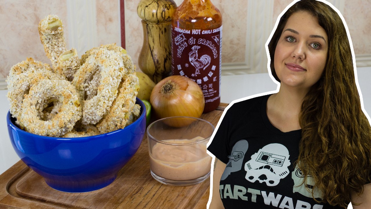 Como Fazer Onion Rings Recheados (Receita de Anéis de Cebola Empanados)