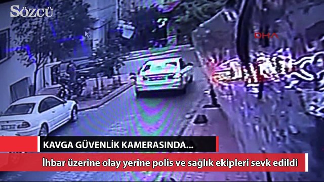 İki kişinin yaralandığı kavga güvenlik kamerasında...