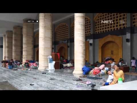 Tenda Pengungsian Korban Kebakaran Ambon Kebanjiran -NET24