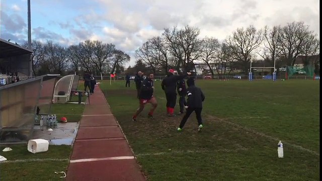 L'USC laisse éclater sa joie après la victoire contre St-Jean d'Angély