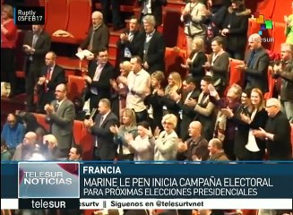 Inicia campaña presidencial candidata nacionalista francesa Le Pen