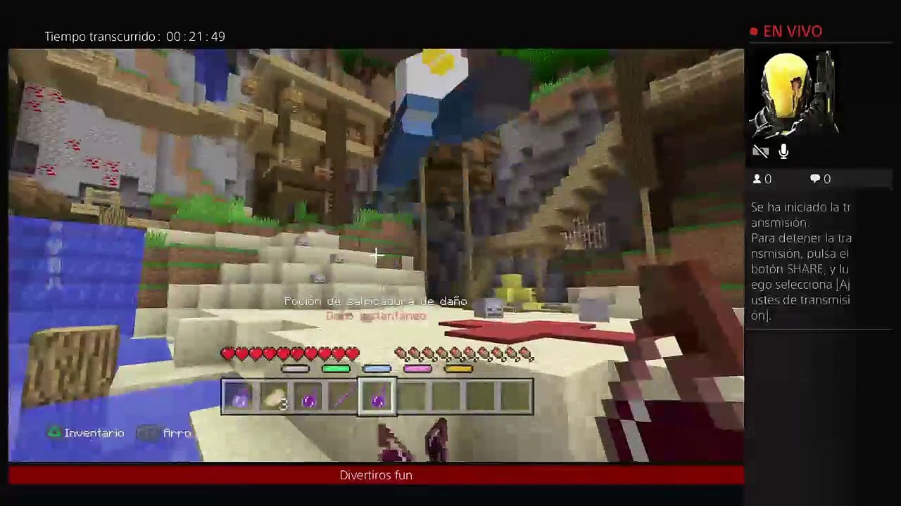 Minecraft batalla con mi primo (8)