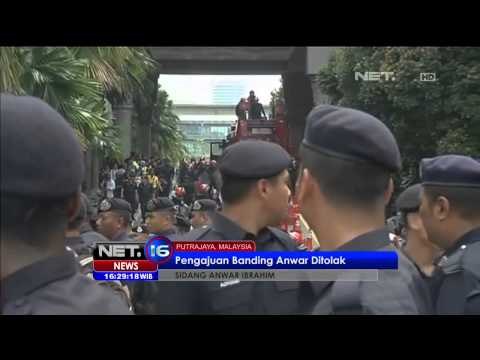 Mahkamah pengadilan tertinggi Malaysia menolak pengajuan banding Anwar Ibrahim - NET16