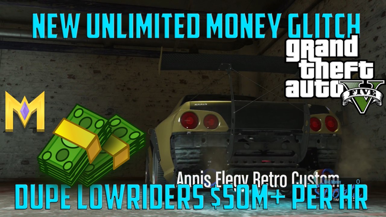 GTA 5 Online Glitches - *NEW*UNLIMITED Lowrider Dupe Money Glitch - After Hotfix "Unlimited Money Glitch 1.37"
