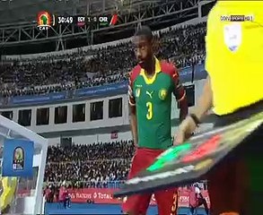 تبديل اضطرارى لدفاع الكاميرون بعد تقدم الفراعنة بهدف "الننى"