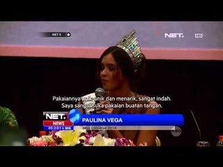 Miss Universe 2014 Paulina Vega betah tinggal di Indonesia - NET5