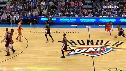 Trail Blazers  CJ SENT HIM TUMBLING