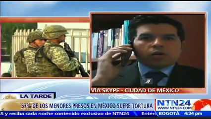 Informe revela que 57 % de los menores de 18 años detenidos en México sufren tortura