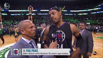 Paul Pierce talks about his final game at TD Garden in a post game interview