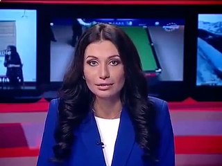 Красивый прикол телеведущей в прямом эфире.