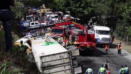Quince muertos y 35 heridos en accidente vial en Honduras