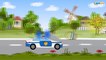Carros Para Niños. Coche de policía, Camión de bomberos. Caricaturas de carros. Tiki Taki Camiones