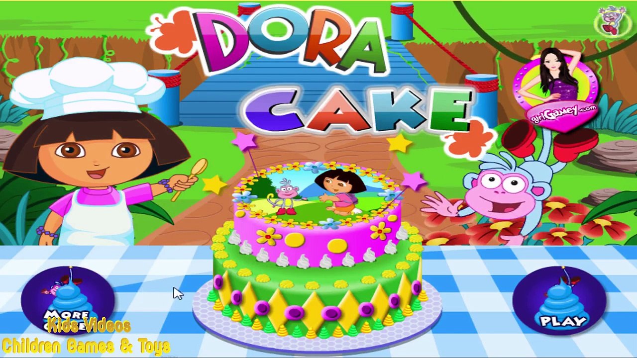 Дора торт онлайн игра Дора игры для маленьких д...