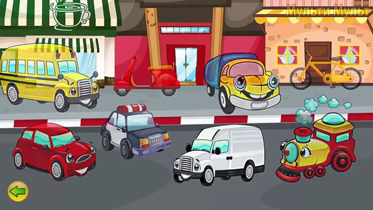 Cars for Kids Transportation sounds - names and sounds of vehicles Learning videos