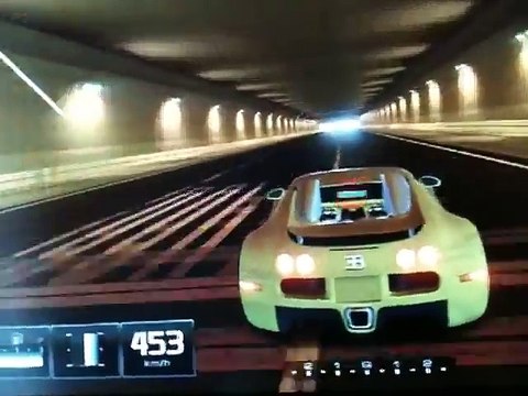 Bugatti Veyron Top Speed 487 km h without cone on Special Stage Route X - Sentido Inverso - Gran Turismo 5