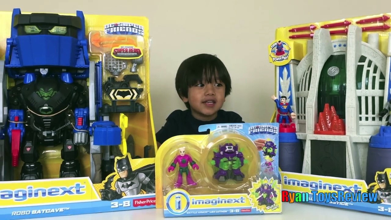 Batman Imaginext Toys Robo Batcave Superman Hall of Justice DC Super Friends SuperHeroes Toys