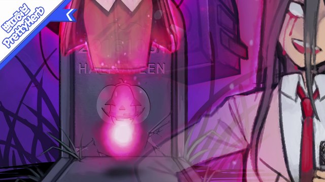 할로윈 유령 '방송국 귀신' 퀸톨 HALLOWEEN PS Speedpaint Drawing [PrettyHerb 쁘띠허브]-2DhjOm2HZXE