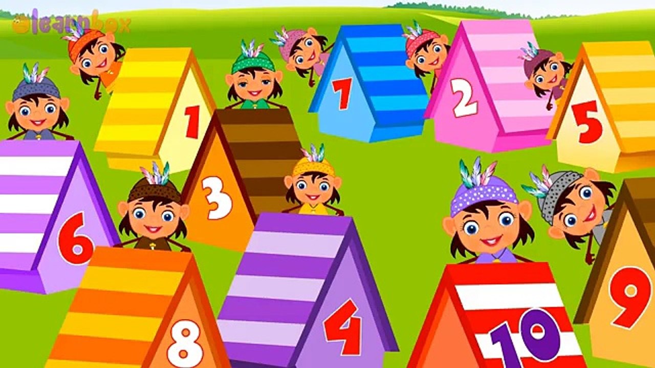 Ten Little Indians Nursery Rhyme | Collection Children Songs with Lyrics 10 Little Indians Rhyme