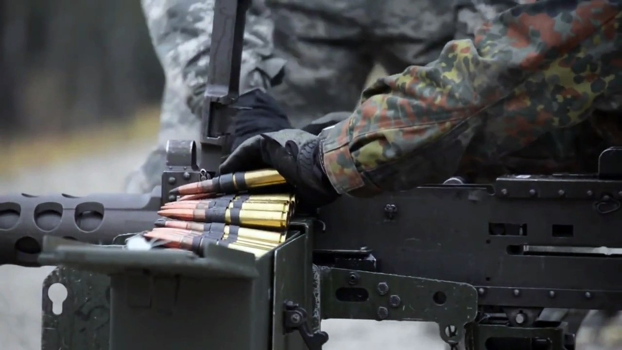 German Soldier Machinegun Flashback