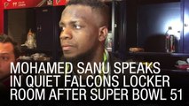 EXCLUSIVE: Mohamed Sanu Speaks In Quiet Falcons Locker Room After Super Bowl 51