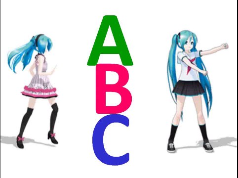 Impara l abc italiano con Miku Hatsune - Alfabeto per bambini - italian Alphabet song ITA