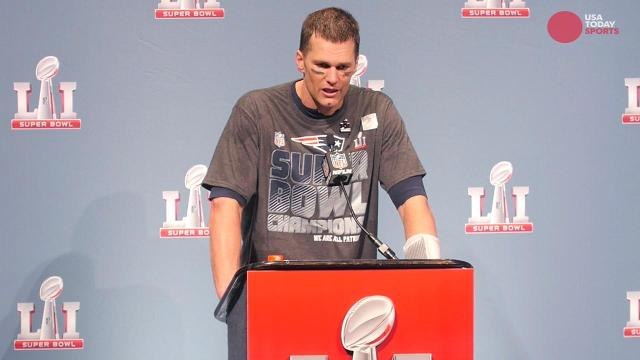 Super Bowl MVP Tom Brady: 'I got hit pretty hard'