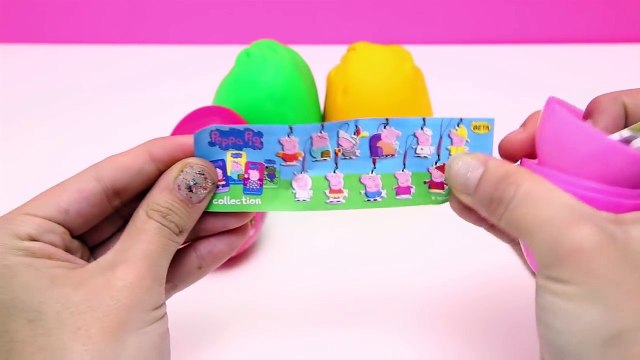 Kinder & Play Doh Surprise eggs Peppa Pig Hello Kitty Huevos sorpresa de chocolate