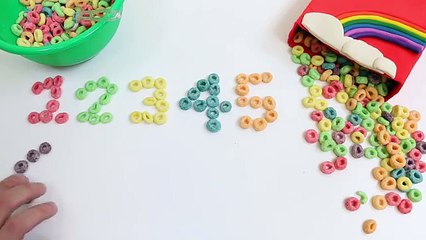 Counting 1 to 10 with Froot Loops! Learn Numbers with Froot Loops!