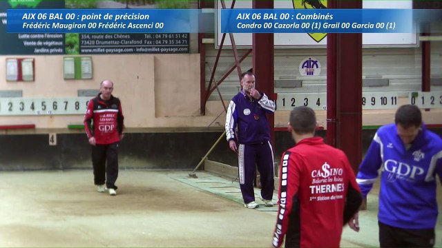 Second tour intégral, Club Elite Masculin, J7, Aix-les-Bains contre Balaruc, Sport Boules, saison 2016-2017