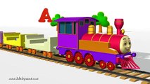 ABCD Alphabet Train song 3D Animation Alphabet ABC Train Songs for children